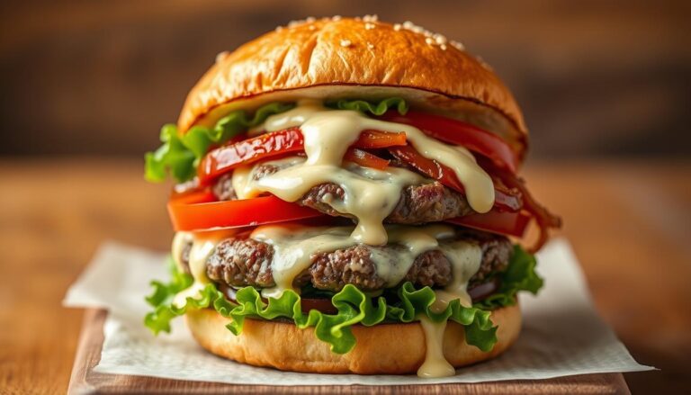 Garlic Parmesan Cheeseburger